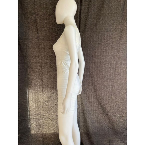 Colorful Women's Dress Lace Summer Beach Cocktail Bodycon White Size S - Picture 4 of 5